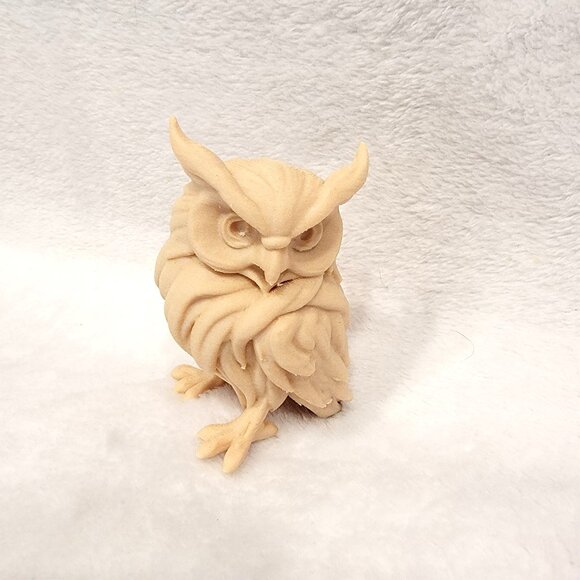 Other - 3D Printed Owl Figurine Wooden Creatures